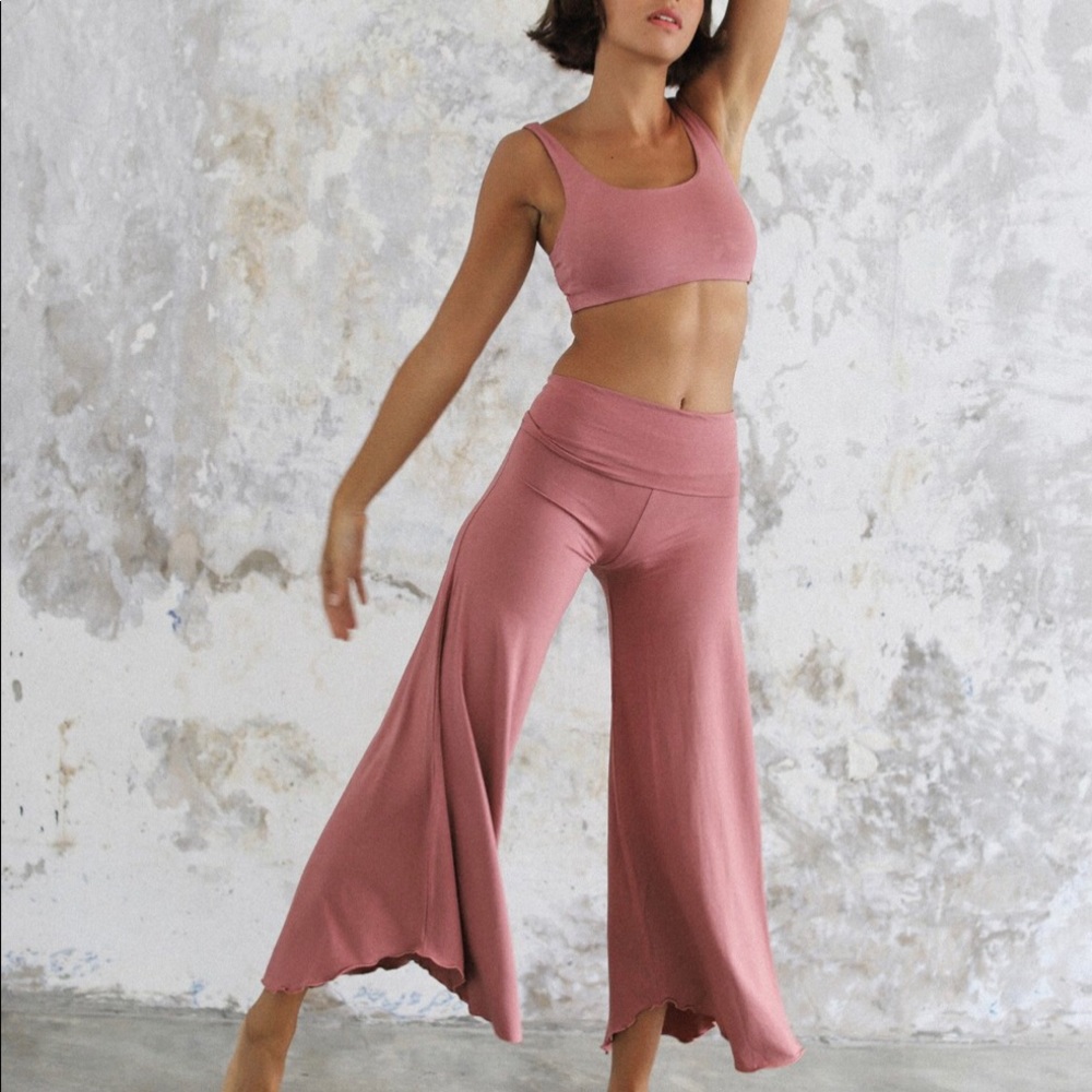 Indigo Luna Rose Mauve Yoga Pants